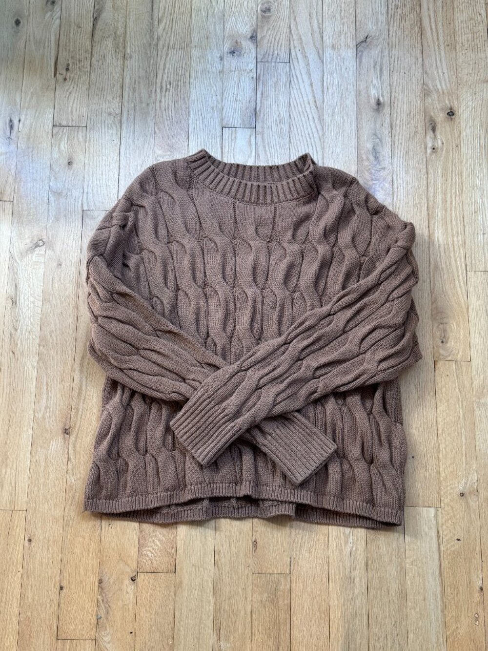 Pistola Cotton Cable Knit Sweater Size L